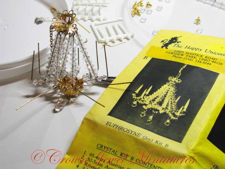 Vintage Dollhouse Chandelier Kits IGMA Artisan Robin BradyBoxwell